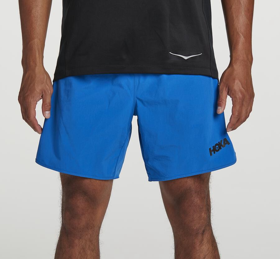 Bermudas Hoka One One Masculino Azuis - Performance - 136-FTLVPI